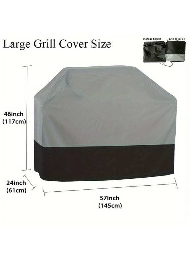 Heavy Duty Polyester BBQ Grill Cover 67x24x46 Inches with Drawstring Closure - Image 5